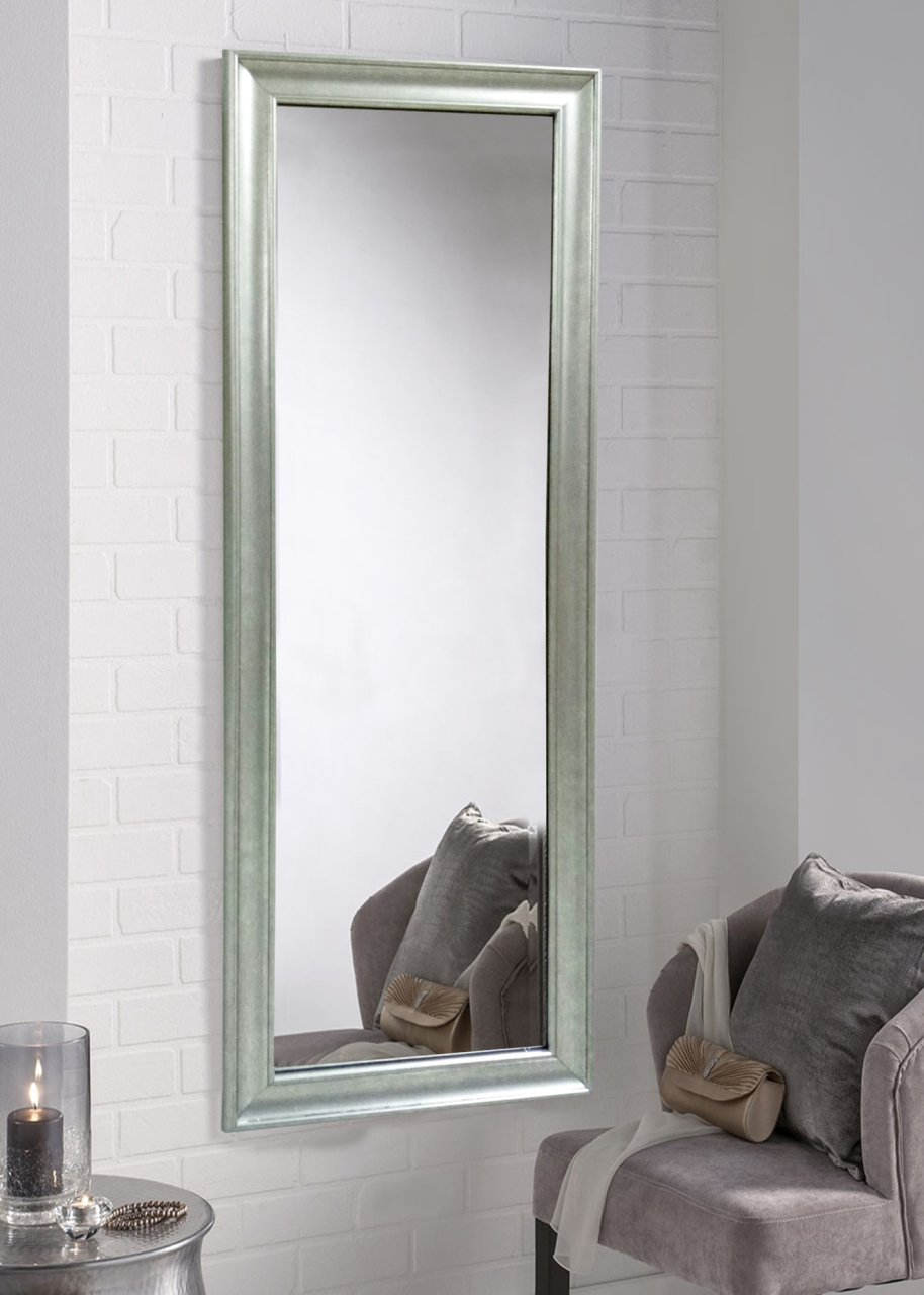 Gümüş Çerçeveli Boy Aynası 50cm x 120cm