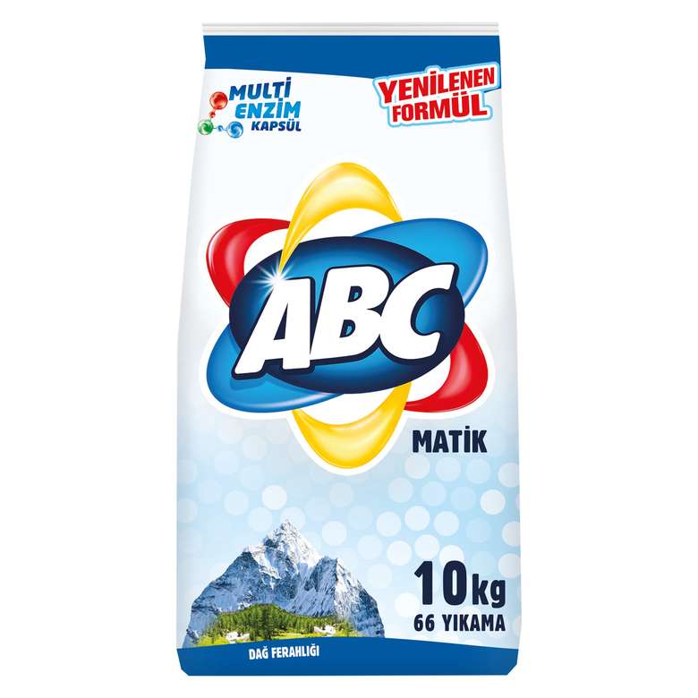 ABC Matik Dağ Ferahlığı Toz Çamaşır Deterjanı 66 Yıkama 10 KG