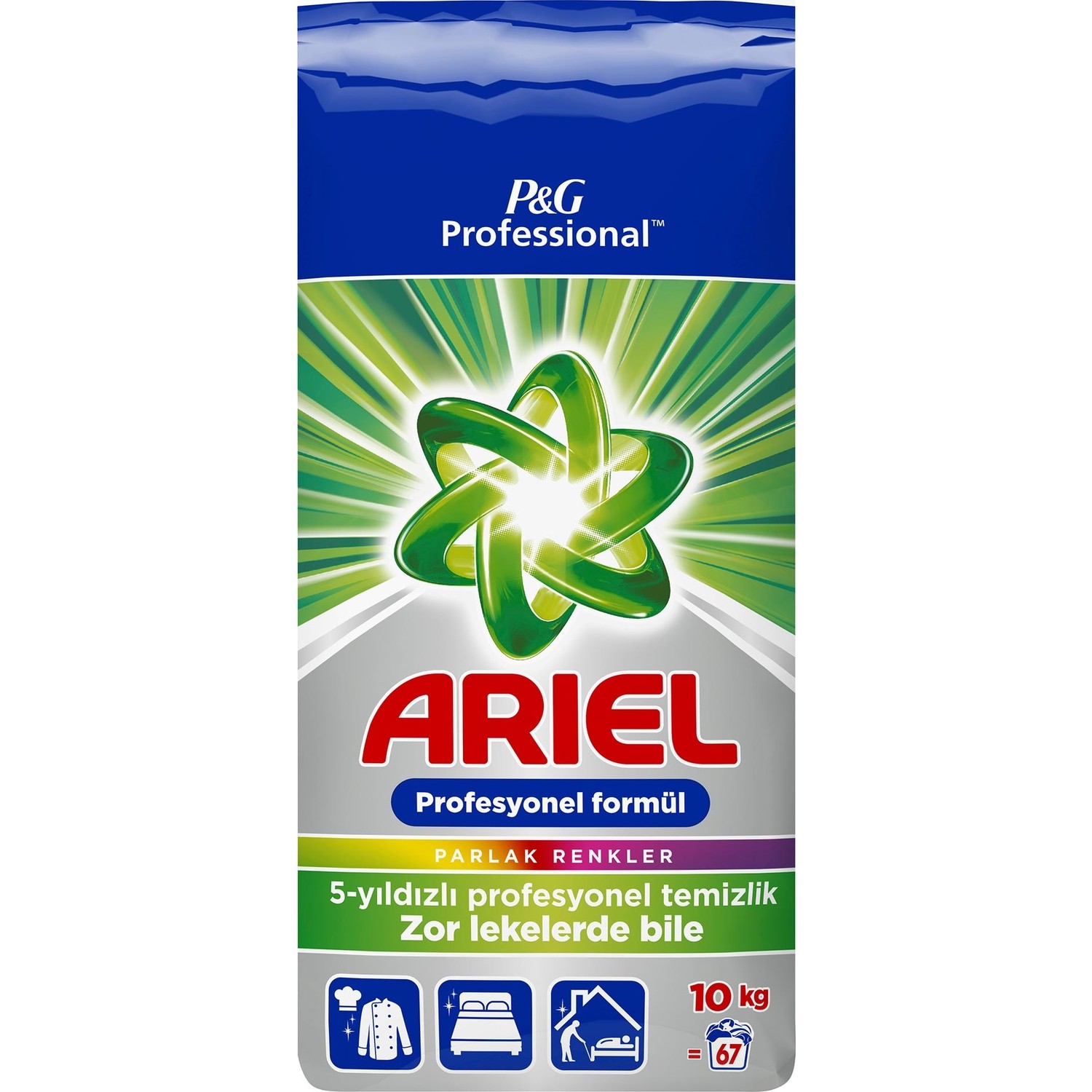Ariel Professional Parlak Renkler Toz Çamaşır Deterjanı 10 KG
