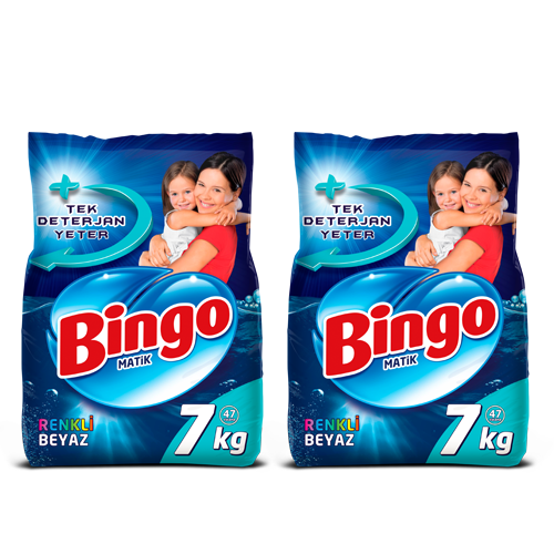 Bingo Matik Konsantre Toz Çamaşır Deterjanı Renkli&Beyaz 14 Kg