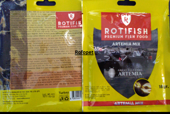 Rotifish Artemia Mix 18 gr 5 lİ Paket Çok al az Öde