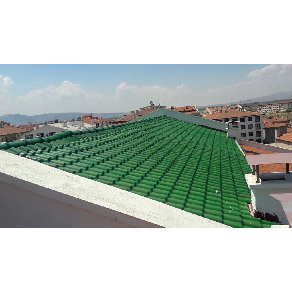 YEŞİL Ondumit PVC Polimer Çatı Kaplama Paneli 200cm