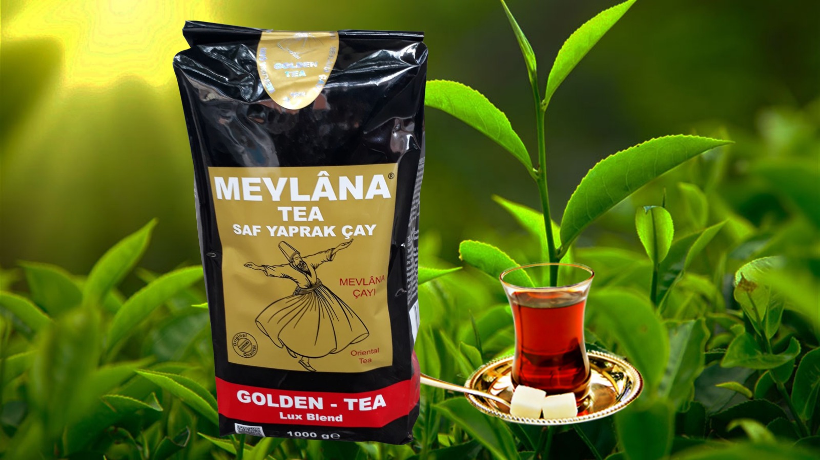 Mevlana Saf Yaprak Golden Tea 1 kg, Orijinal İthal Sirilanka Çayı