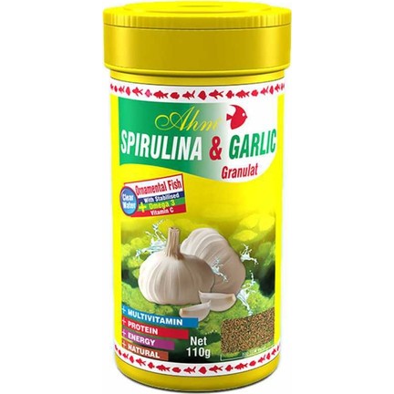 Spirulina Garlic Sarımsaklı 250 Ml Balık Yemi
