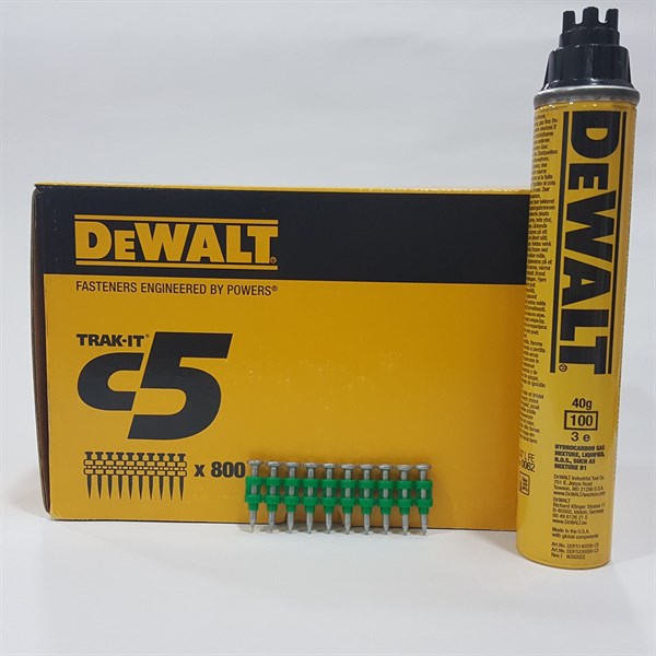 Dewalt C5 Çivi 25mm +Gaz 800 Adet C5 25 MX +C5 Gaz (#DDF6110100)