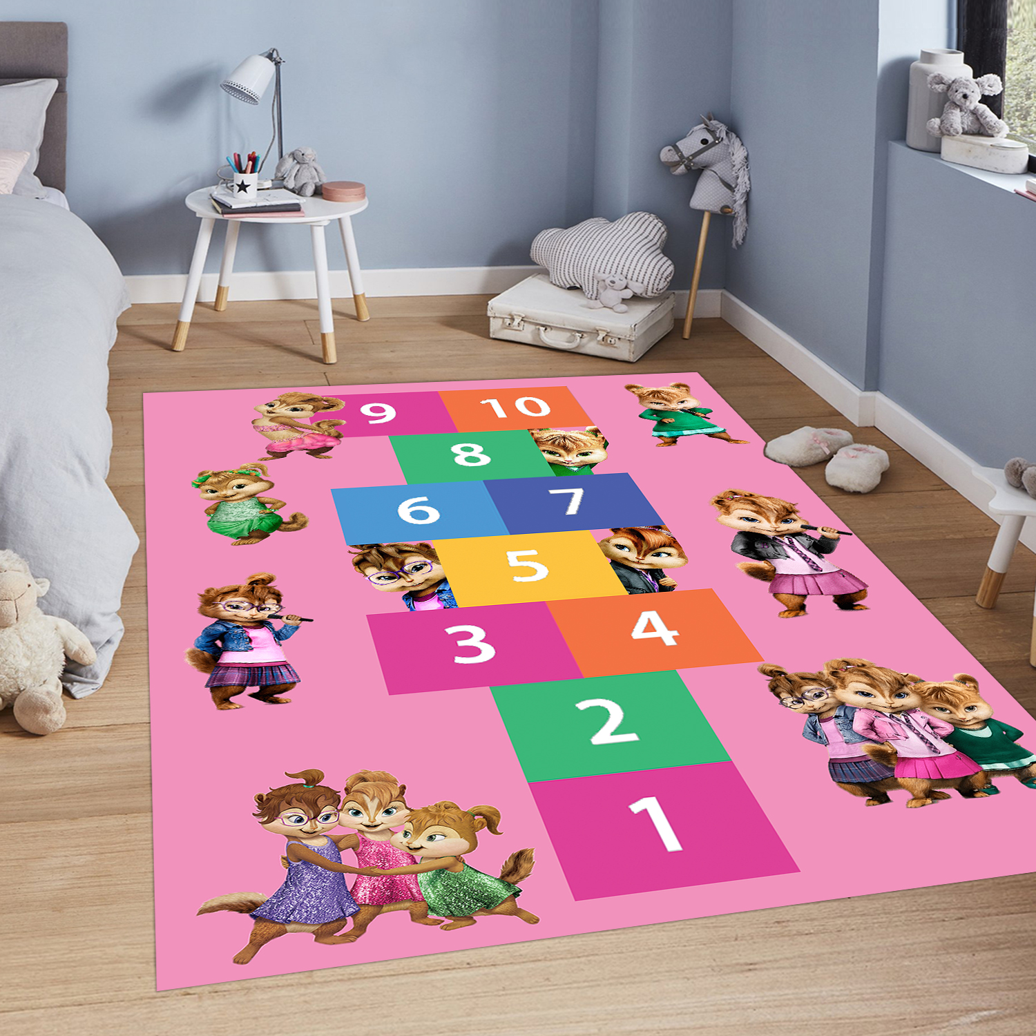 Çocuk Odası Renkli Oyun Halısı Kız Erkek Çocuk ve Bebek Halıları