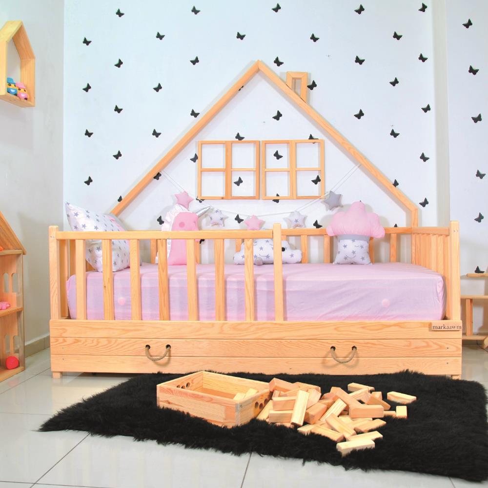 Markaawm Montessori Çocuk Yatak Yavrulu 90X190 Karyola Ağacı Fiyatları
