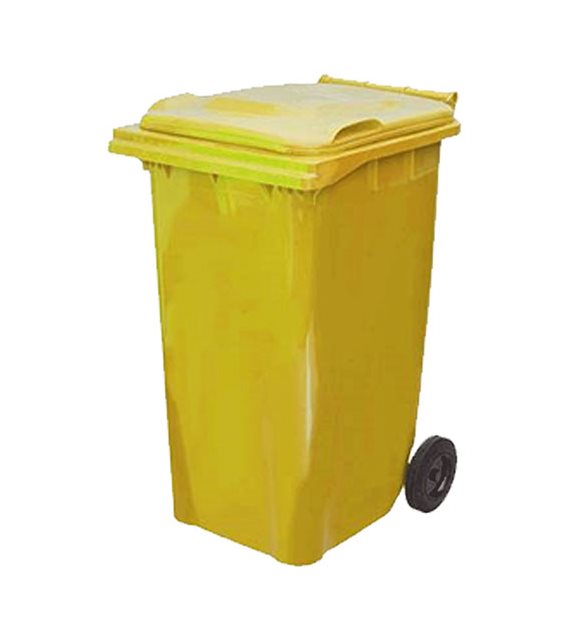 Çöp Konteyneri 240 lt Sarı