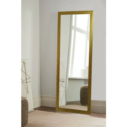 Rönesans Altın Varak Çerçeveli Boy Aynası 40x100 cm