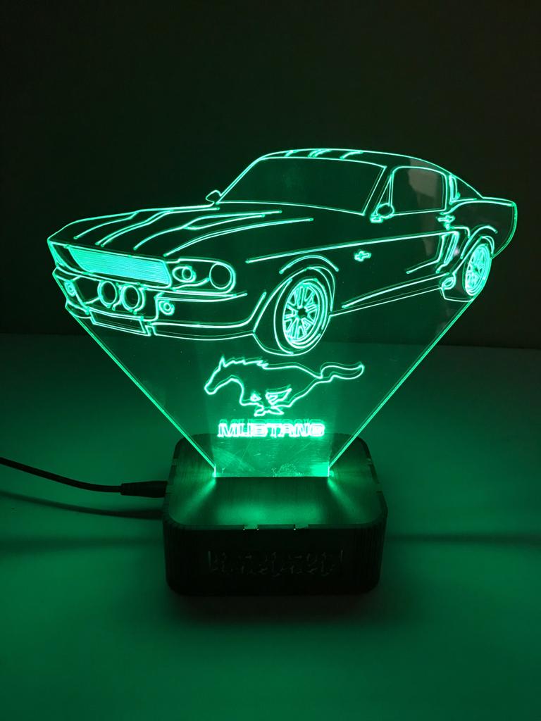 3d 3 Boyutlu Led Lamba Kisiye Ozel Resimli Dekoratif Mustang Arac Fiyatlari Ve Ozellikleri