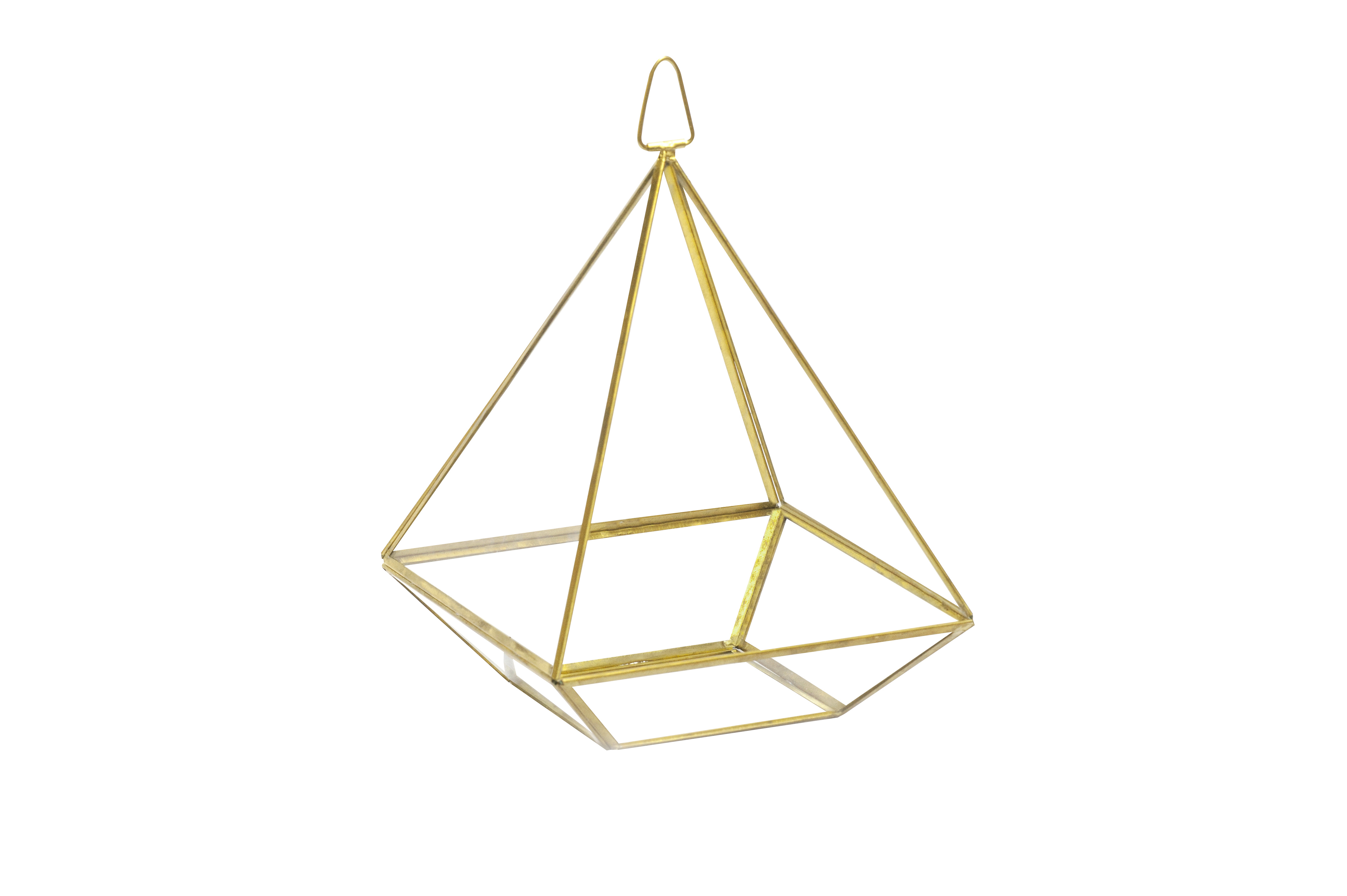 diamond gold nişan geometrik teraryum cam saksı