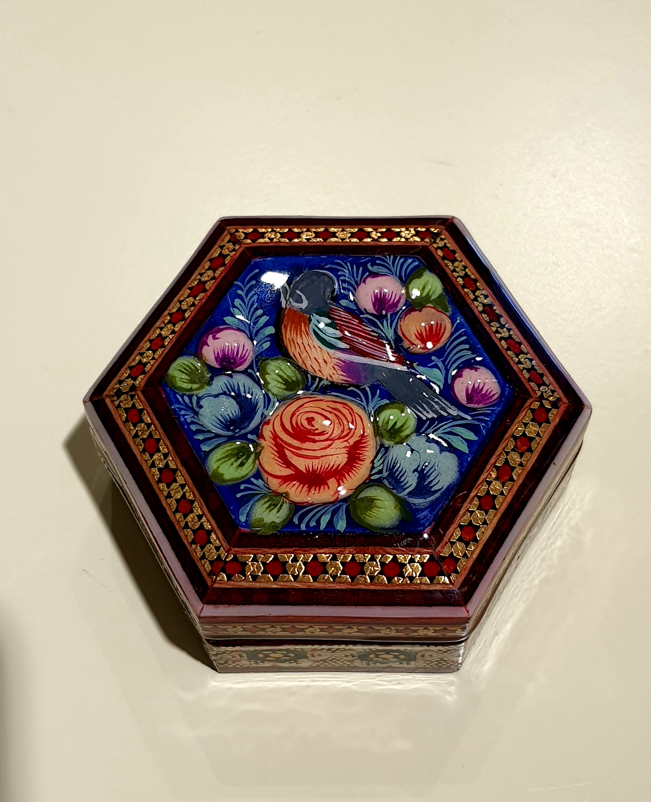 Hatem  Mücevher Kutusu Küçük Ebat (İran El Sanatı)