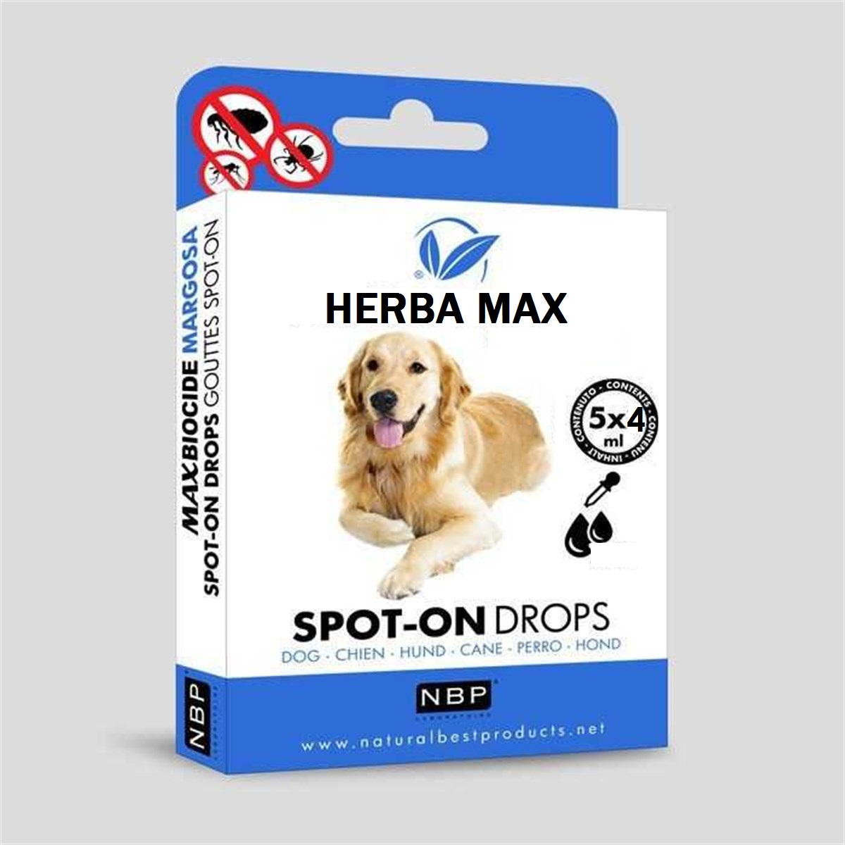 Herba Max Biocide Bitkisel Köpek Ense Damlası Dış Parazit 5 Adet