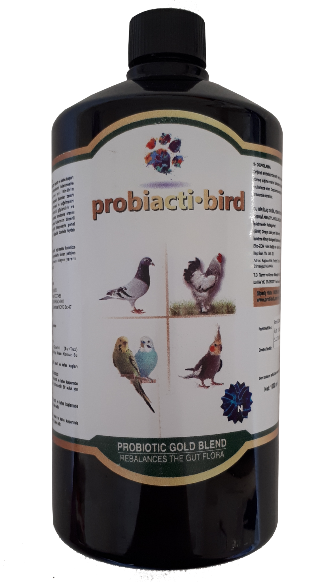 Probiacti Bird 1000 ML Kuş Kanatlı Probiotic Sindirim Sistemi için