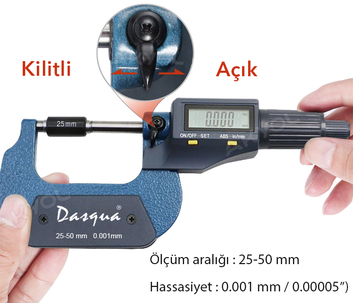dasqua 4210-2110 25-50mm mikrometre