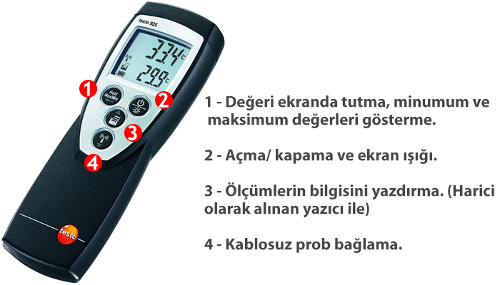 testo 925 sıcaklık ölçüm cihazı