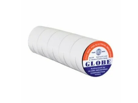 Globe İzole Elektrik Bandı Beyaz 10 Lu Paket