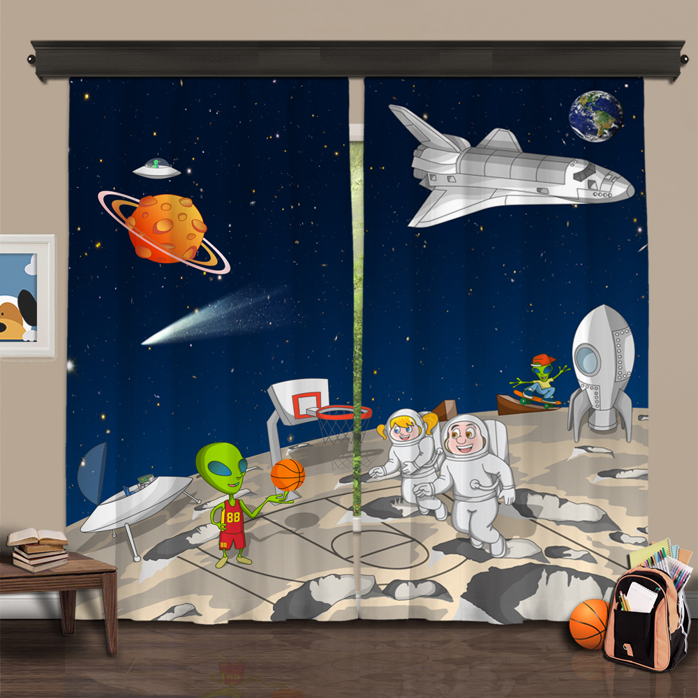 Cipcici Tiyatrosu Uzaylı Kankalar 2 Kanat Çocuk Odası Perdesi