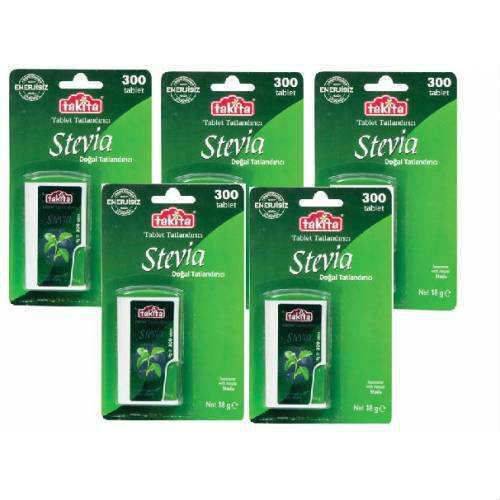 Takita Stevia Tablet Tatlandırıcı 300 Tablet 5 adet