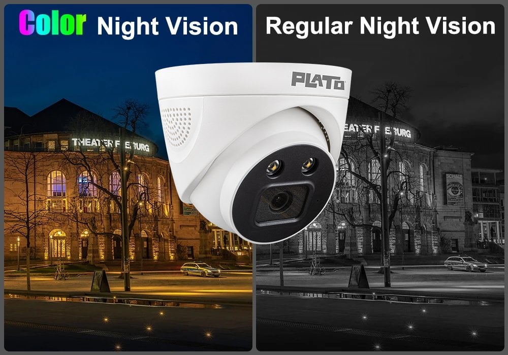 Plato PL-22996 5MP Color VU Night Vision Differences