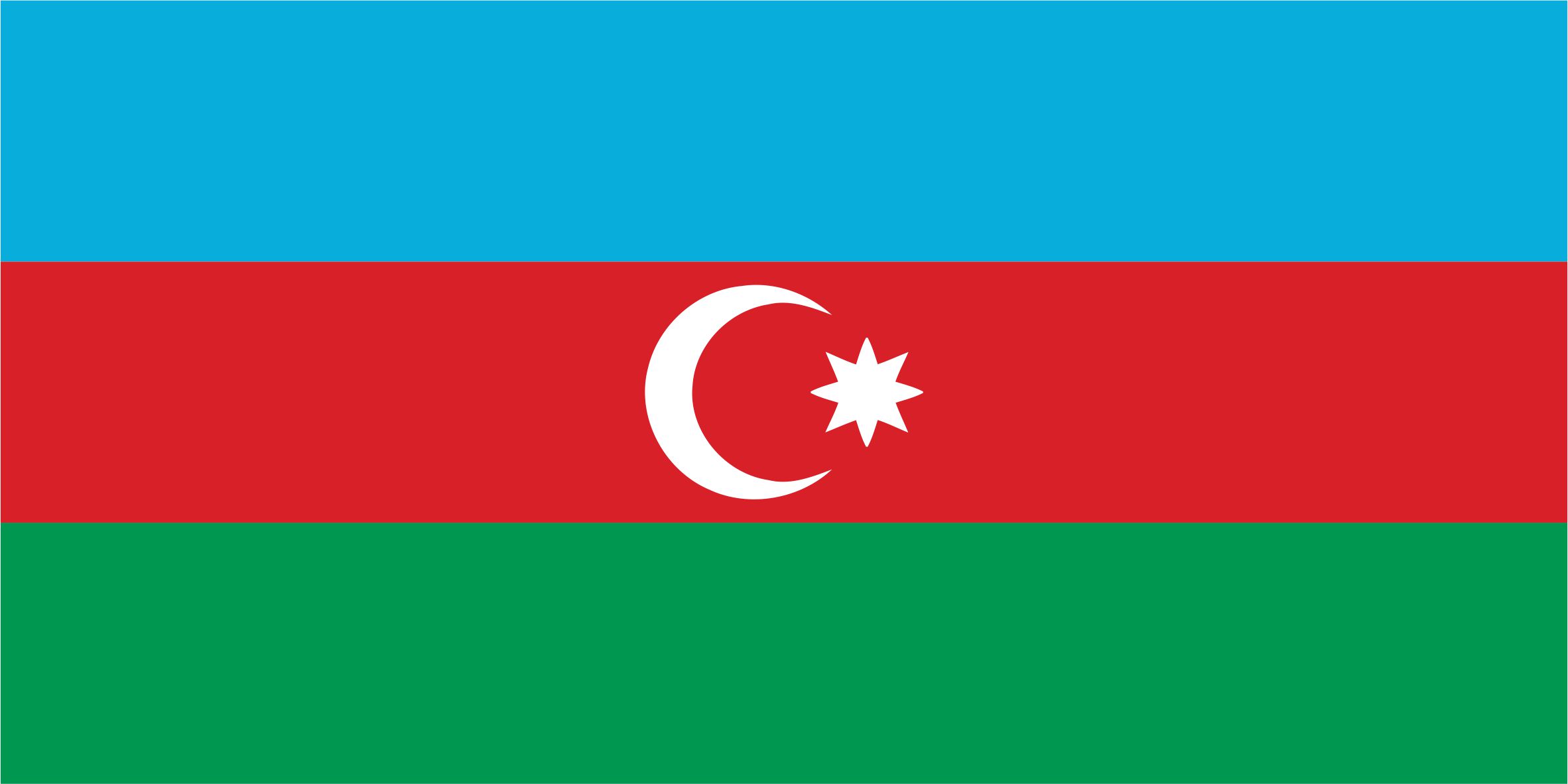 Azerbaycan Bayrağı - Birinci Kalite Raşel Kumaş