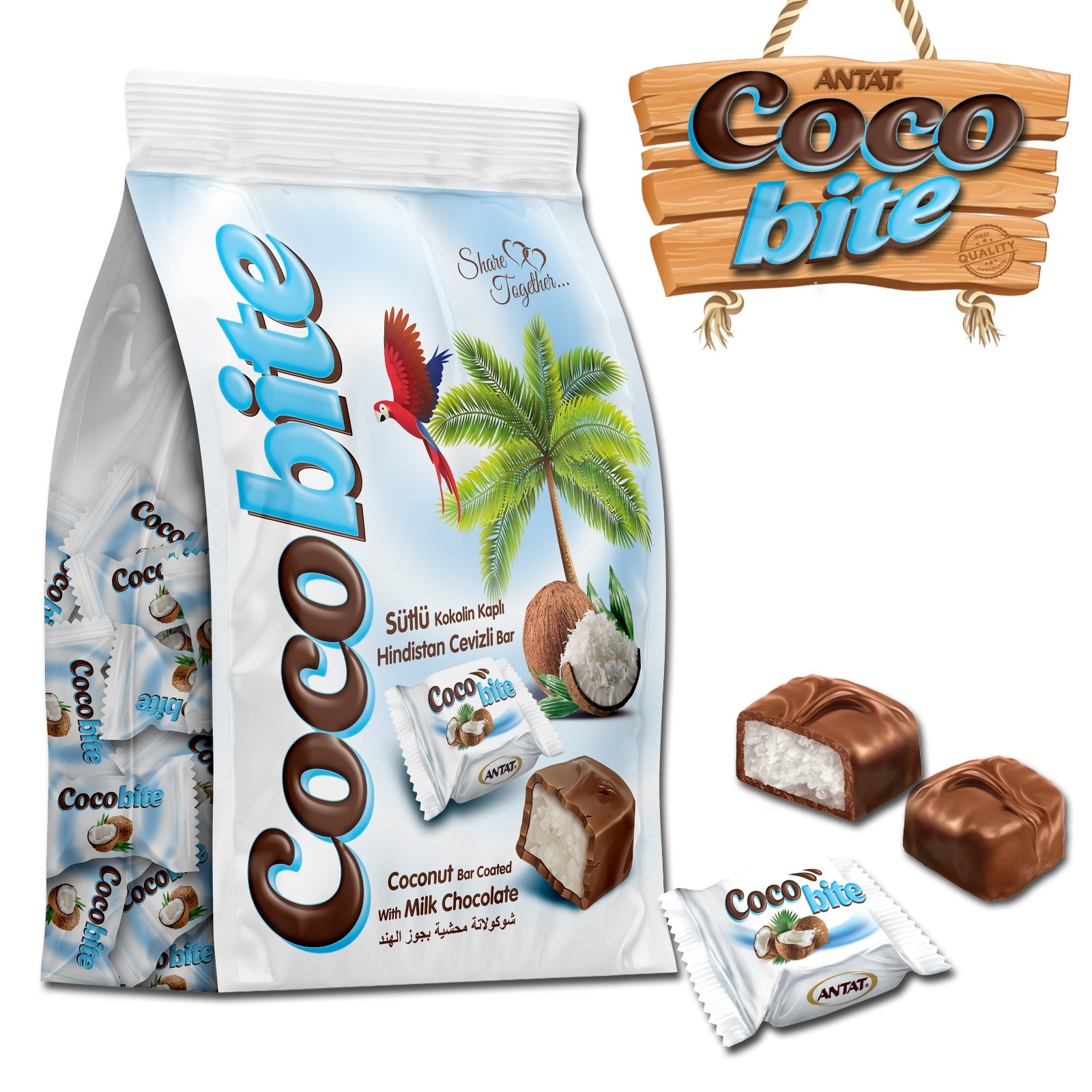 Antat Cocobite Çikolata Kaplı Hindistan Cevizli Bar 1 KG