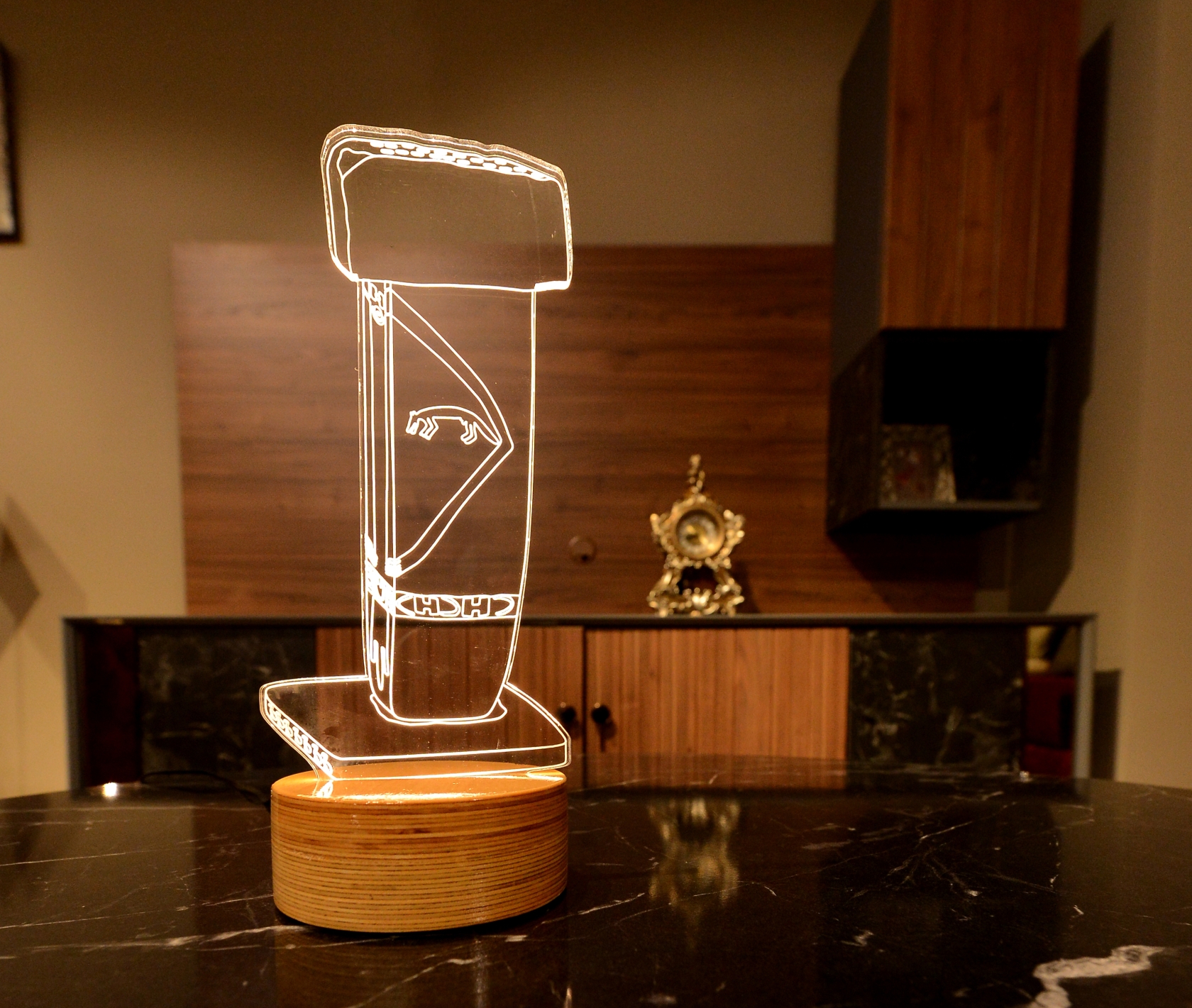 3D Led Okuma Lambası Göbeklitepe Dikilitaş