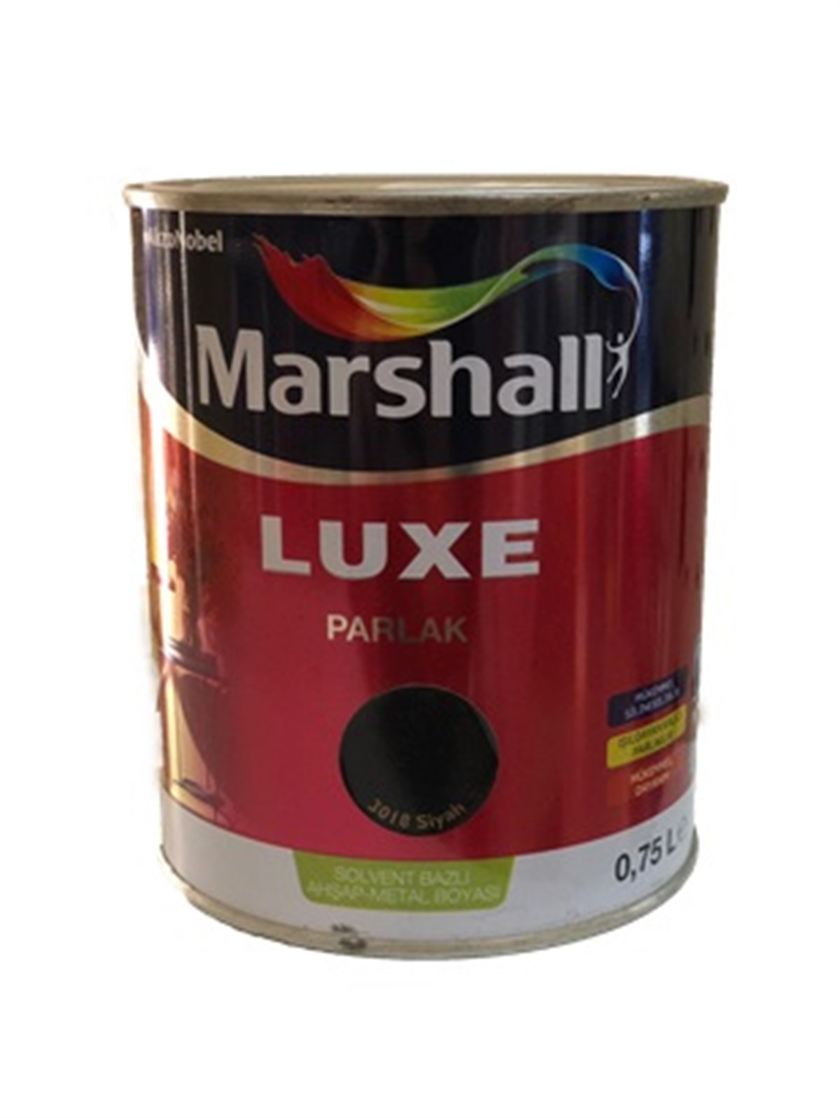 Marshal Luxe Parlak Ahşap-Metal Boyası (Siyah)