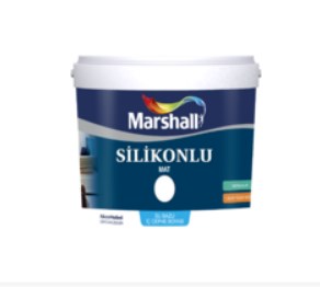 Marshall Silikonlu Mat Silinebilir Duvar Boyası 2,5 Lt 3,5 Kg