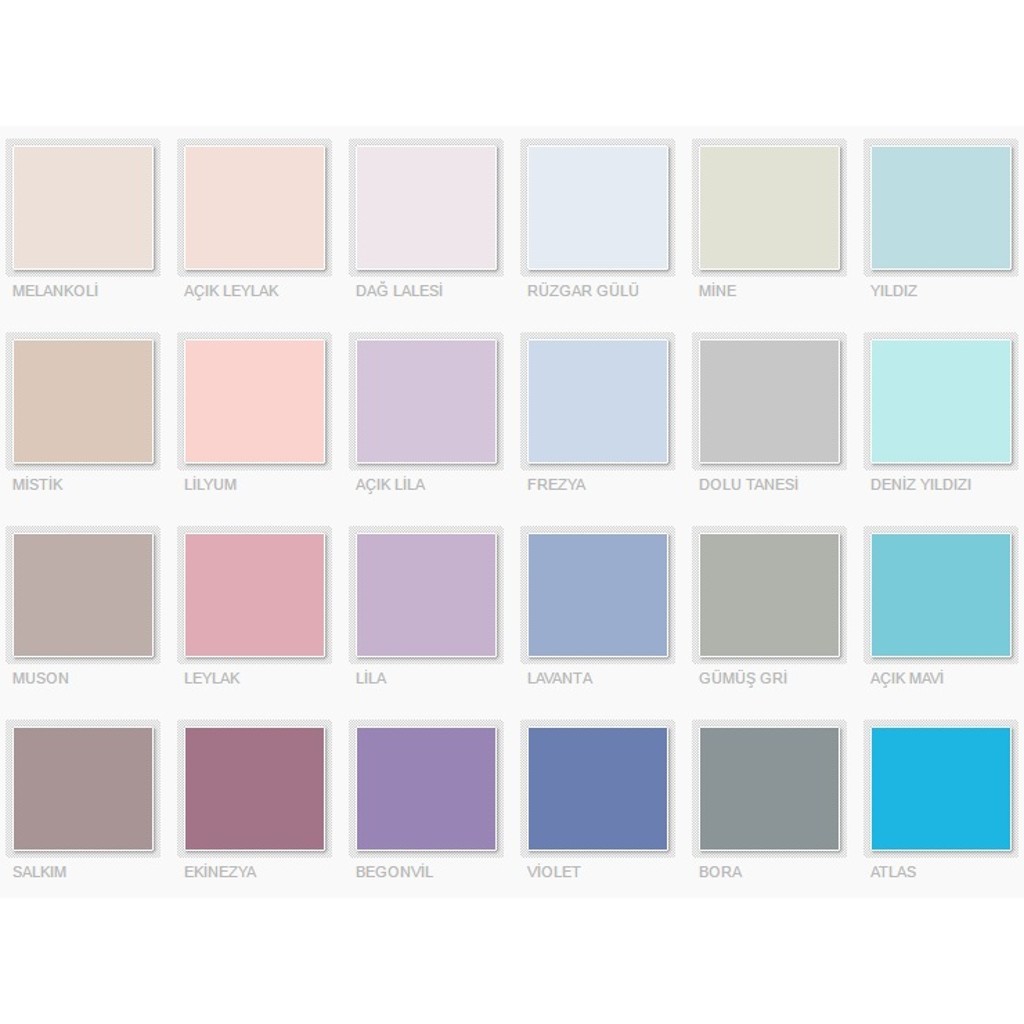 Dyo Ic Cephe Renk Katalogu Ve Kartelasi 2016 2017 Dyo Ic Cephe Buz Beyazi Uzum Yesili Cisenti Nil Yesili Rengi Boya Moda Boya Renkleri