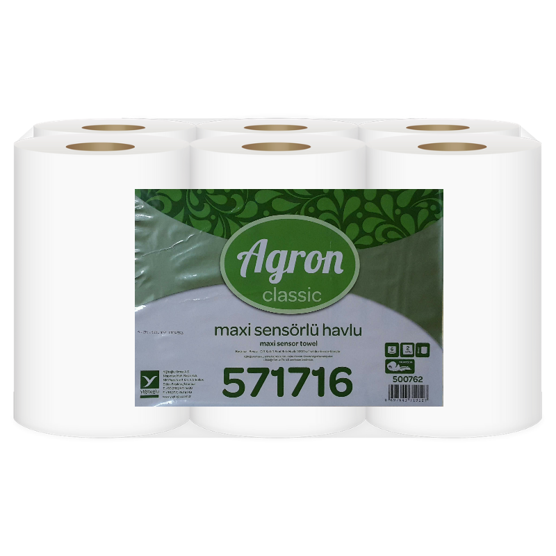 Agron Classic 571716 Sensörlü Havlu 6'lı