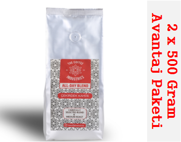 The Coffee Industries All-Day Blend Çekirdek Kahve 2x500 G