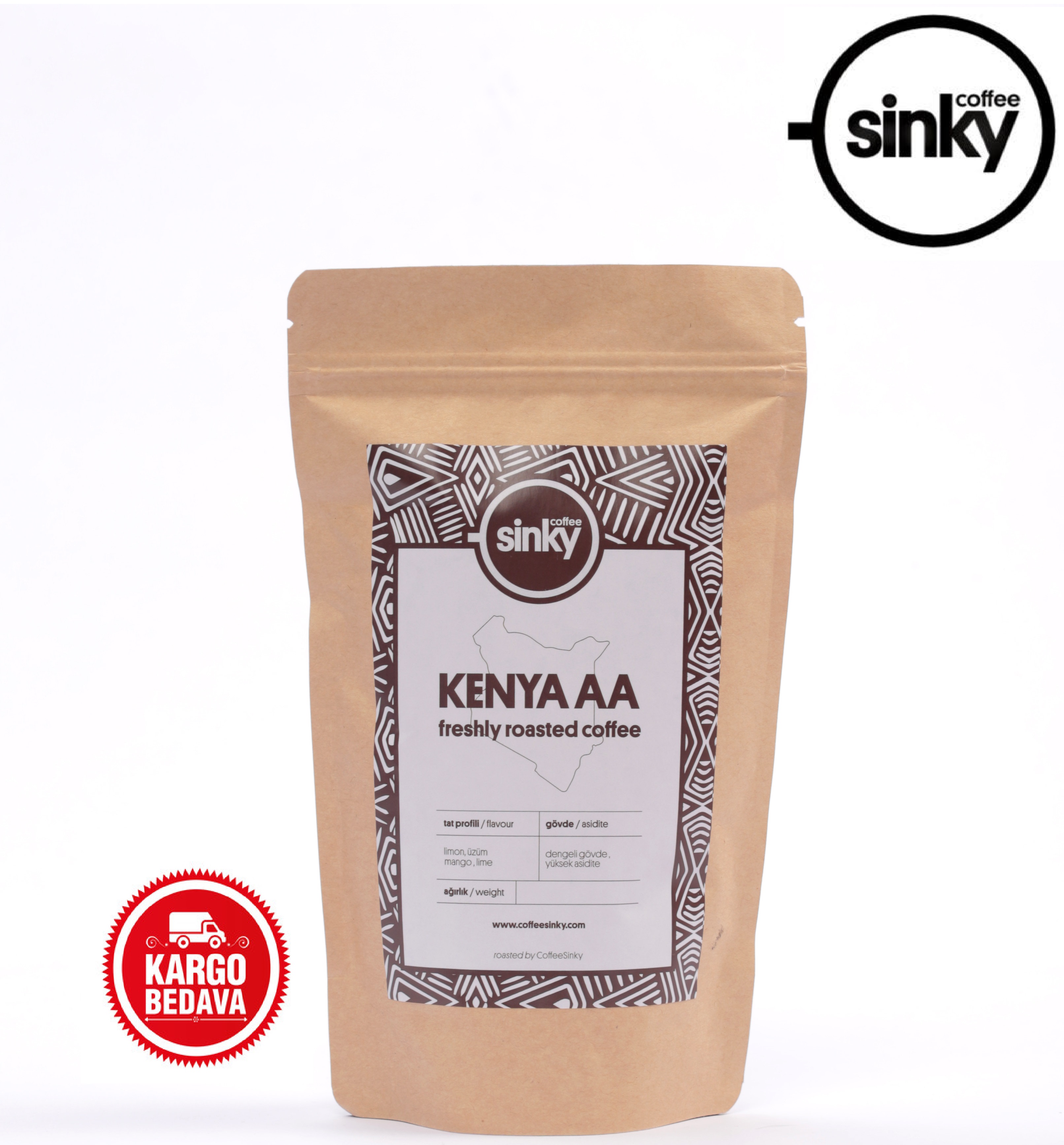 Coffee Sinky Kenya AA - Nyeri Filtre Kahve 250g