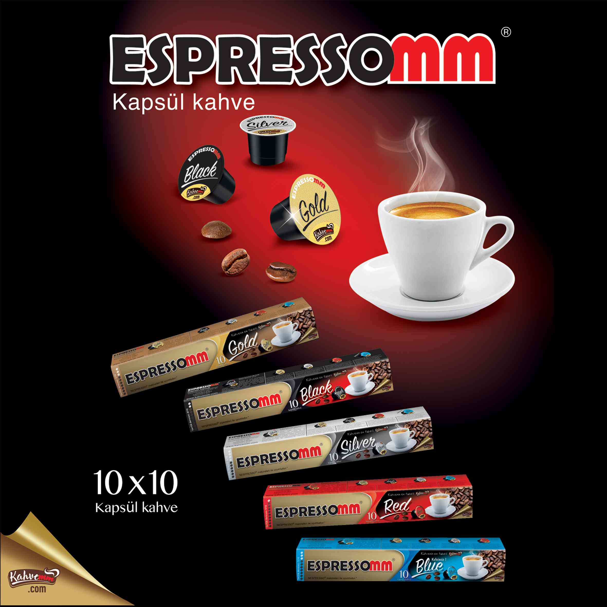ESPRESSOMM® SİLVER KAPSÜL KAHVE NESPRESSO® UYUMLU*