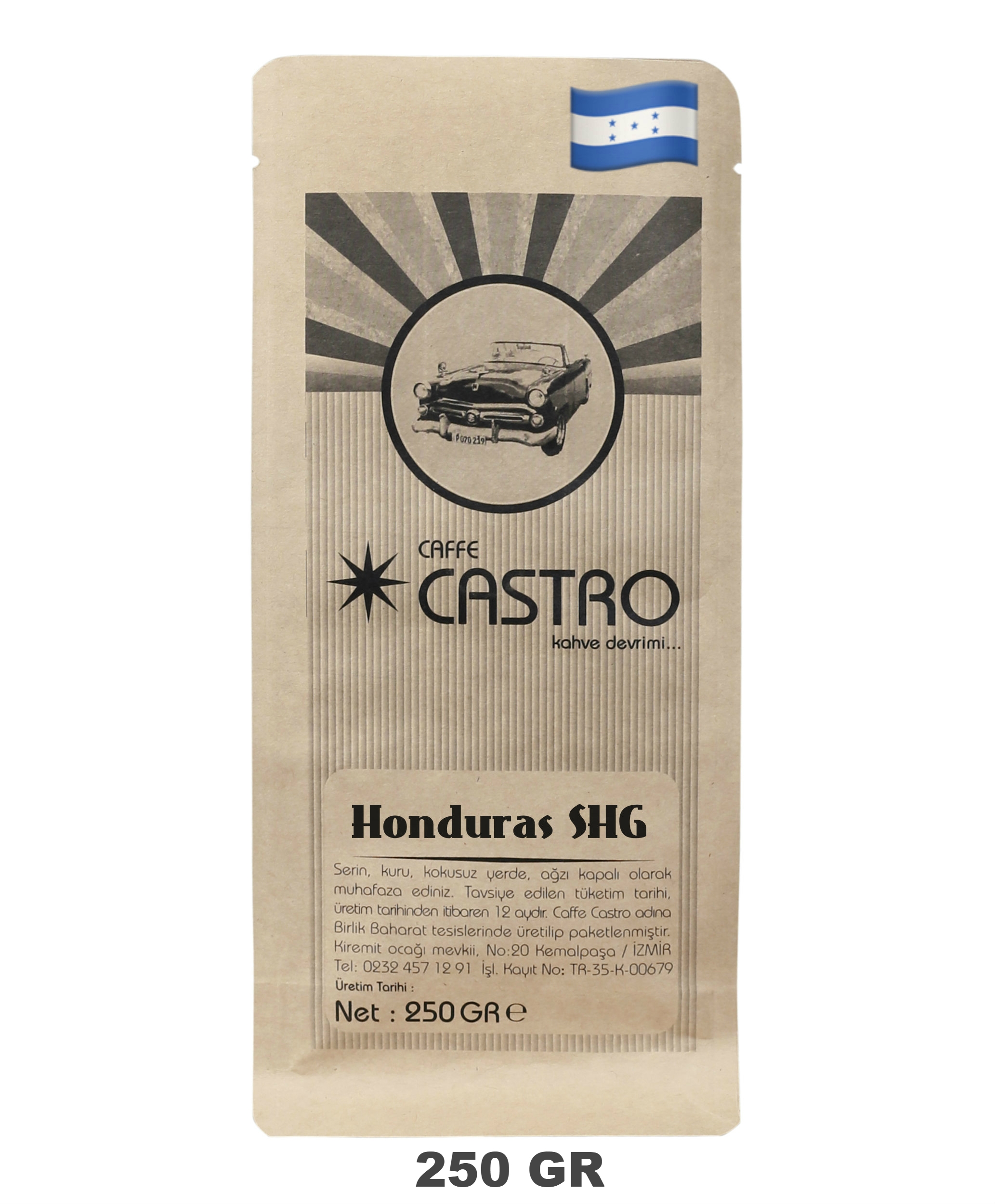 Honduras SHG Yöresel Dünya Kahvesi 250 Gr.