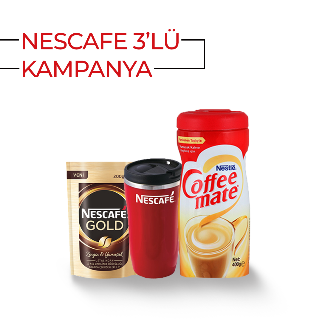 Nescafe Gold Eko Paket 200gr+Nestle Coffee Mate 400 gr