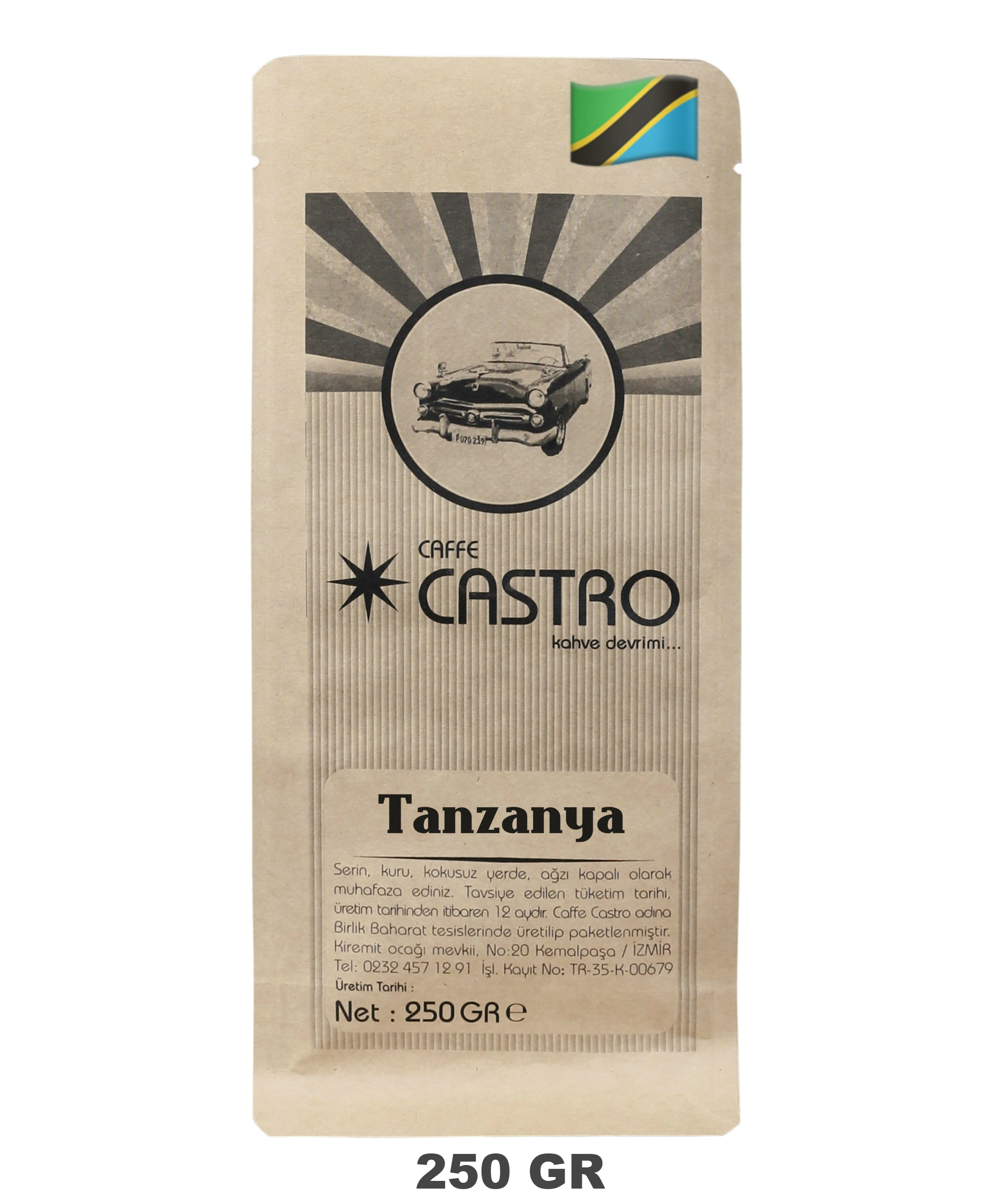 Tanzanya Yöresel Dünya Kahvesi 250 Gr.