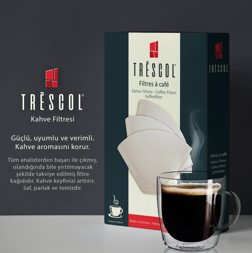 Trescol Beyaz Kahve Filtresi 4 Numara 100 Adet