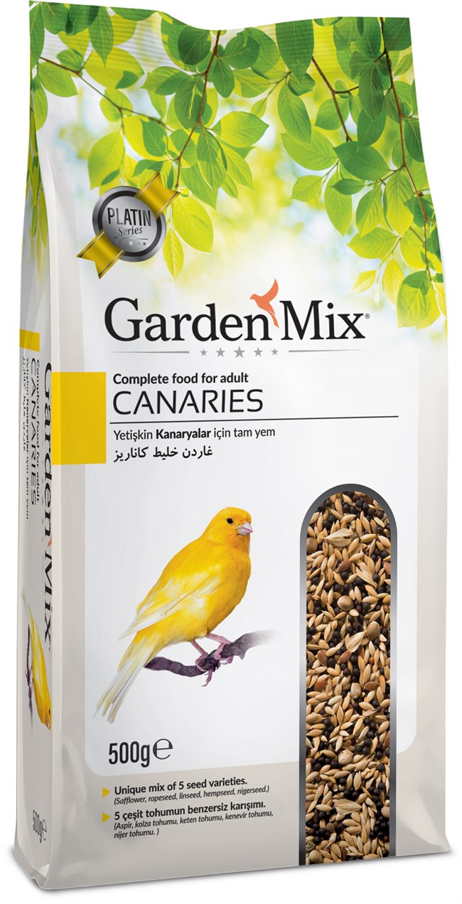 GardenMix Platin Kanarya Yemi 500 gr Taze Yeni Yem