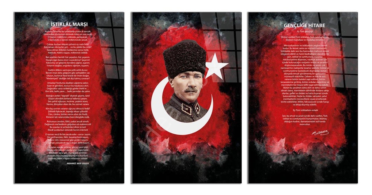 Atatürk-İstiklal Marşı-Gençliğe Hitabe(Toplam 3 parça