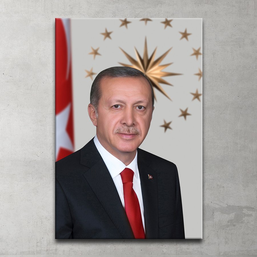 Recep Tayyip Erdoğan Kanvas Tablo
