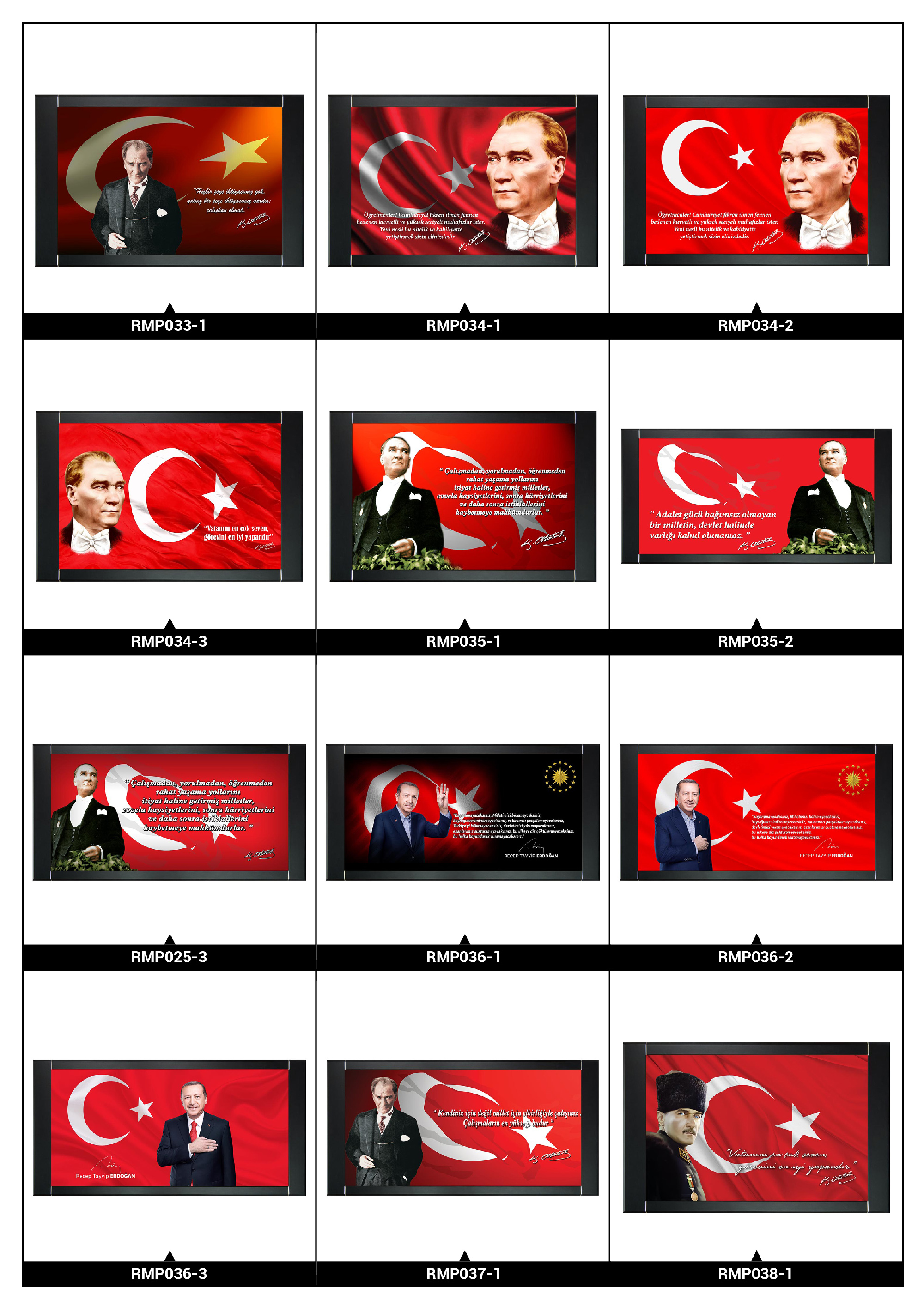 Ataturk Resimli Makam Panosu Guner Ofis Kaliteli Deri Ve Ahsap Sumen Takimlari Ureticisi