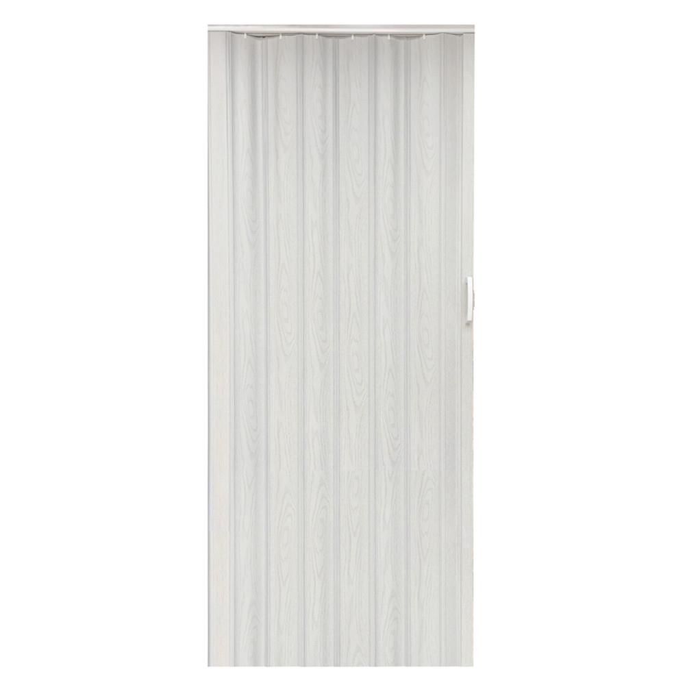 İnce Akordiyon Kapı Dişbudak Beyaz 96x203 PVC Katlanır Kapı 0,6mm