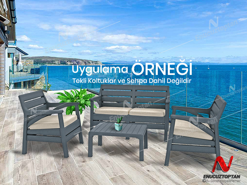 Holiday HK855 Çiftli Minderli Bahçe Oturma Koltuk ID4674 Fiyatları ve