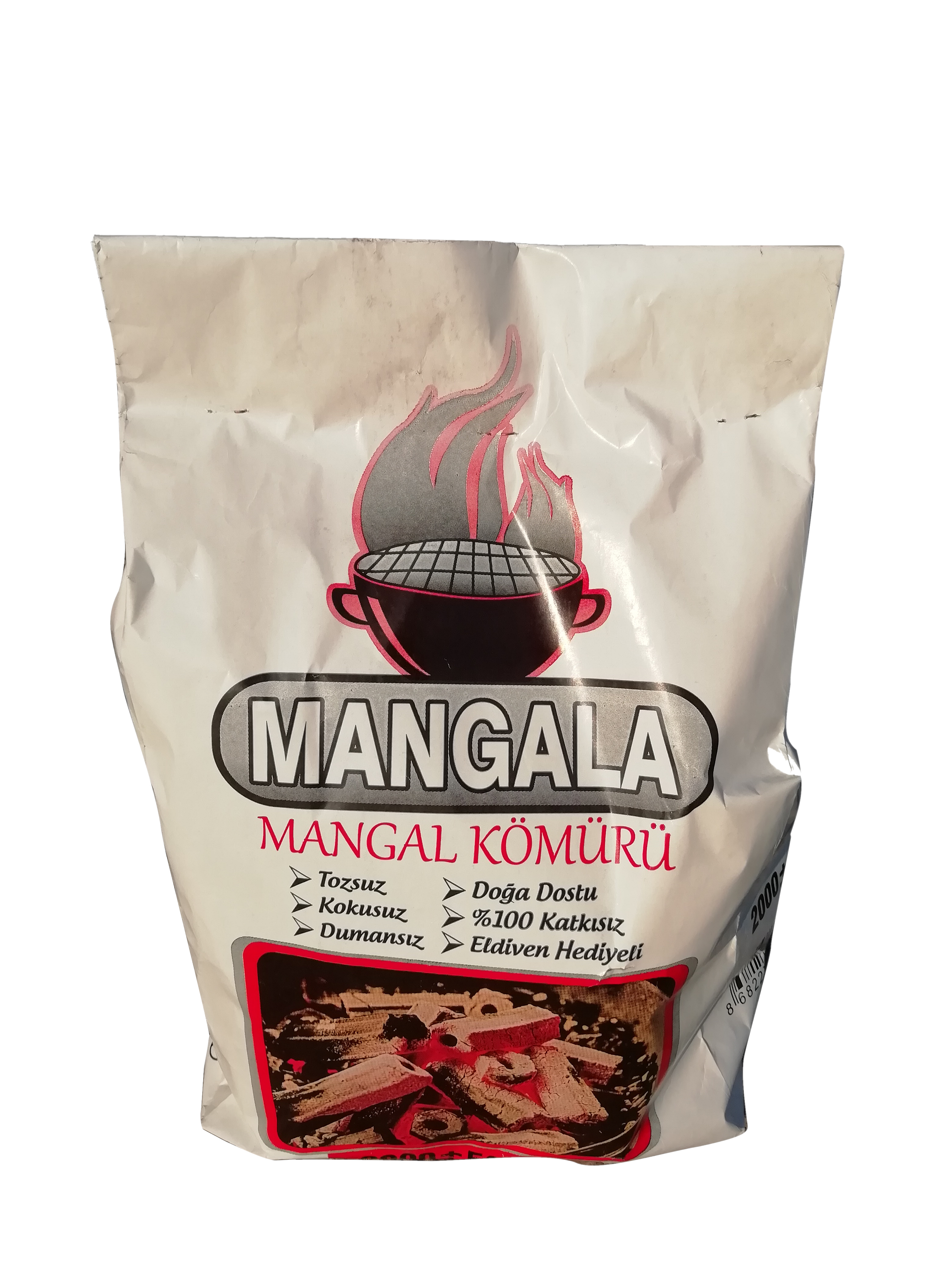 Mangala Mangal Kömürü 2 Kglık 5 Paket Dumansız, %100 Katkısız