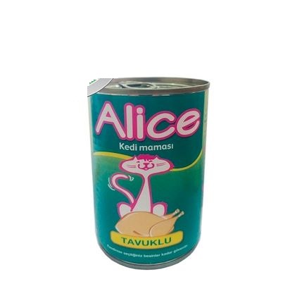 Alice Tavuklu Yetişkin Kedi Konservesi 6 x 415 G