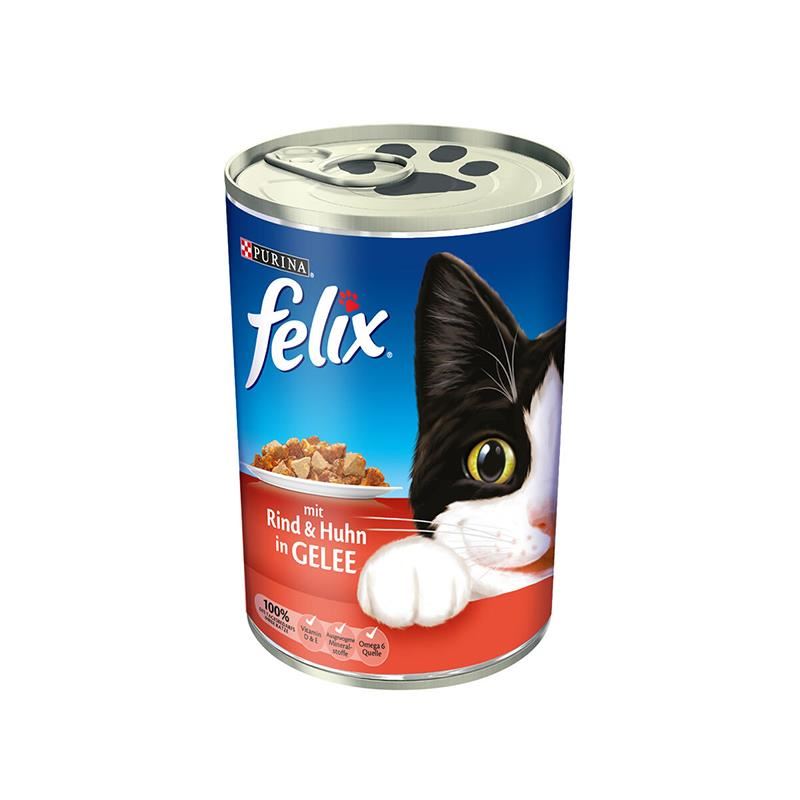 Felix Sığır Etli Yetişkin Kedi Konservesi 6 x 400 G