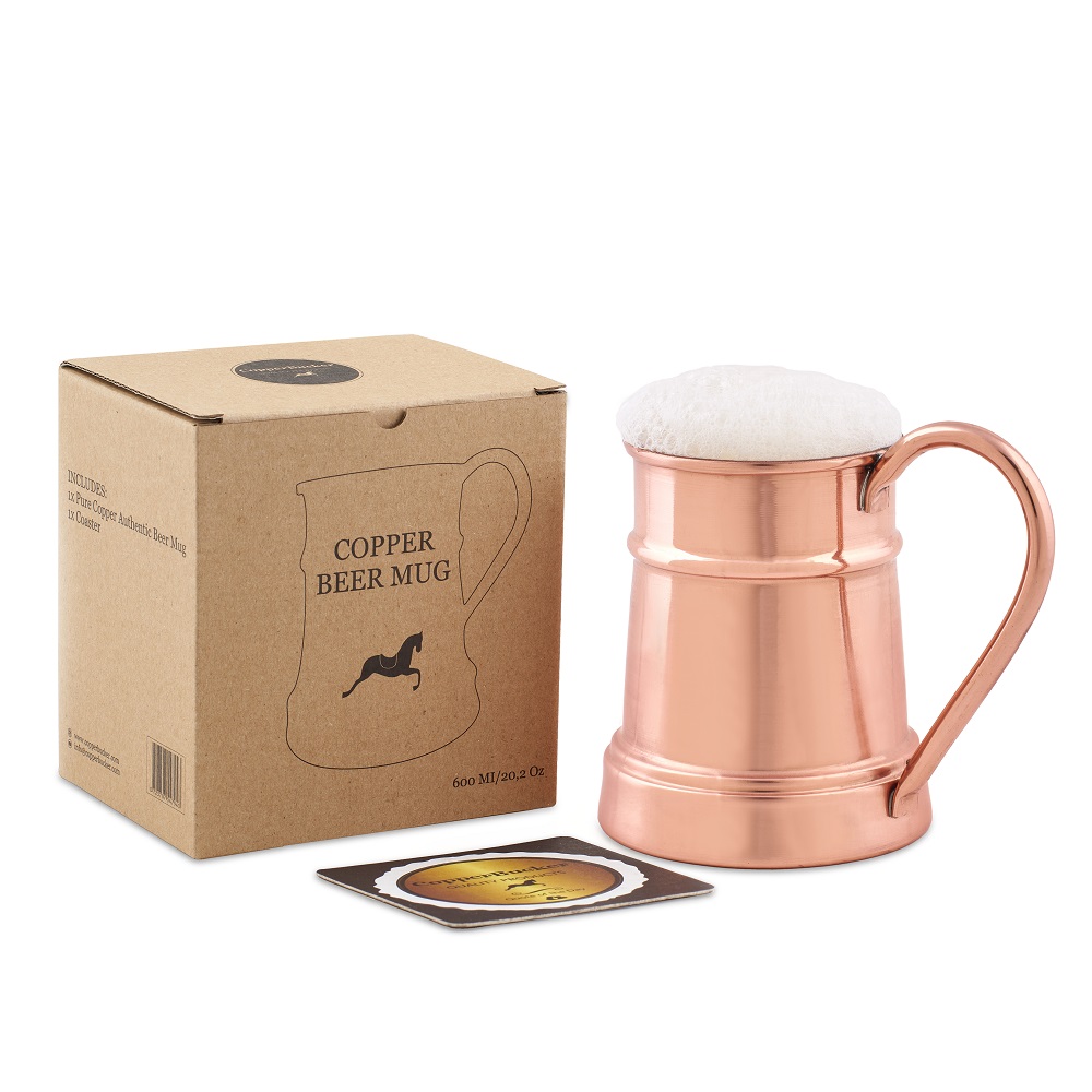 CopperBucker Bakır Bira Bardağı -mug- kupa-hediye seti