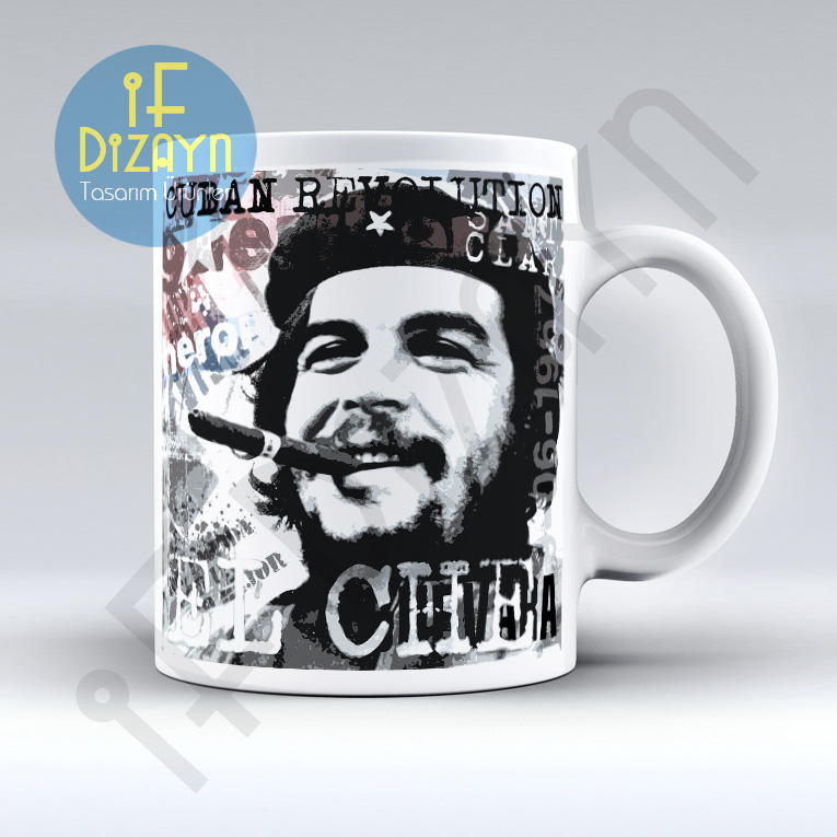 Ernesto Che Guevara Baskılı Seramik Kupa Bardak