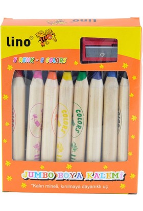 Lino 8 Renk Jumbo Boya Kalemi